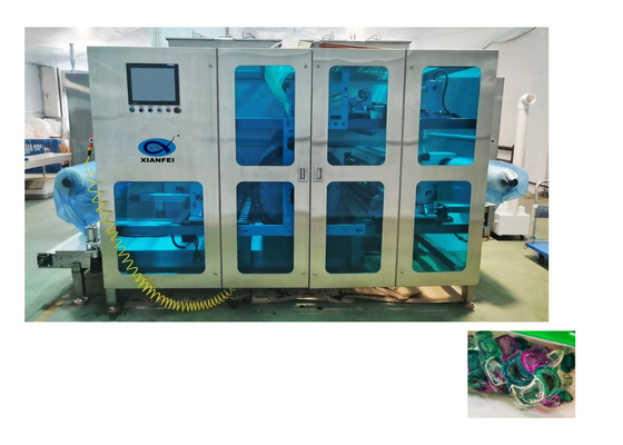 2800kg 負荷容量 洗浄剤ポッド 製造機械 完全自動化 ステンレス鋼